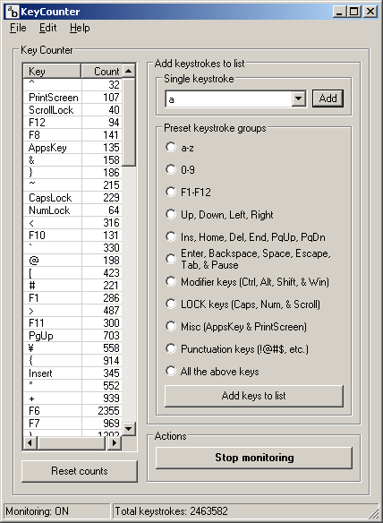 Windows 7 KeyCounter 1.1.0.1 full