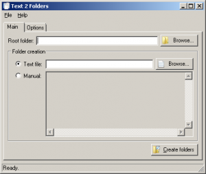 text to folders